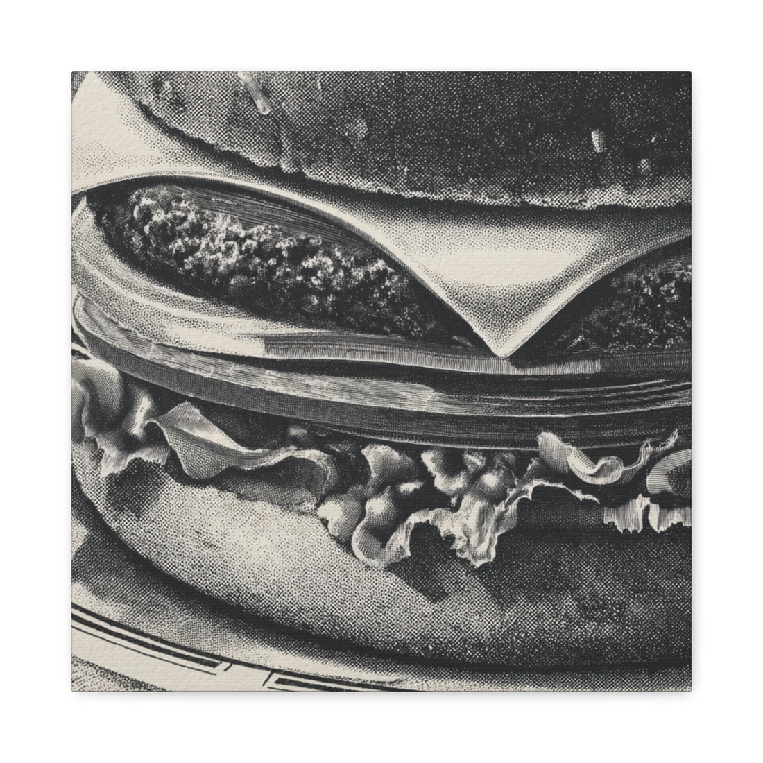 Tableau cuisine rétro Burger