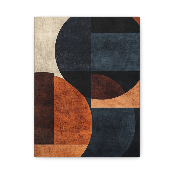 Tableau Scandinave Bleu Et Chocolat