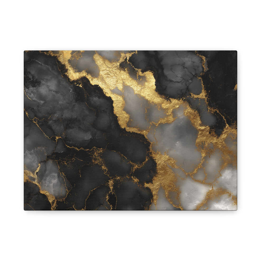 Tableau Marbre Doré & Noir