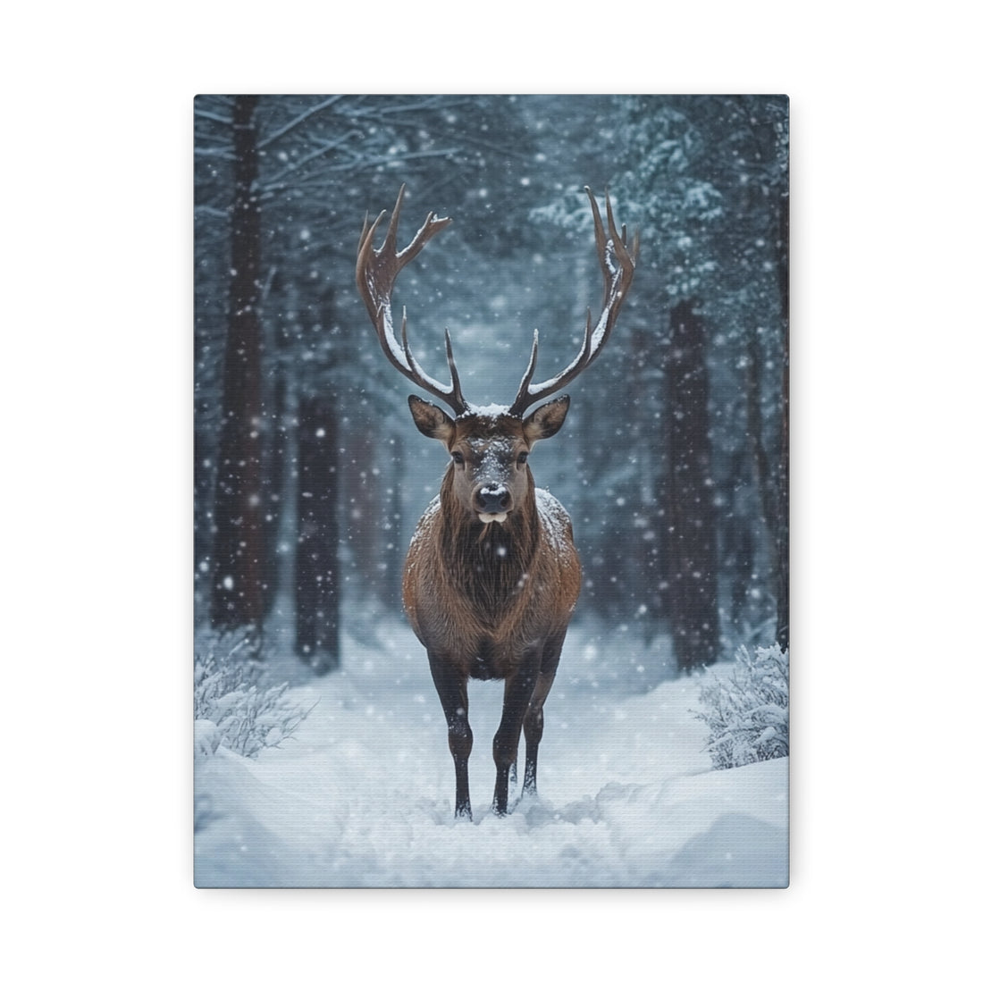 Tableau Cerf dans la Neige