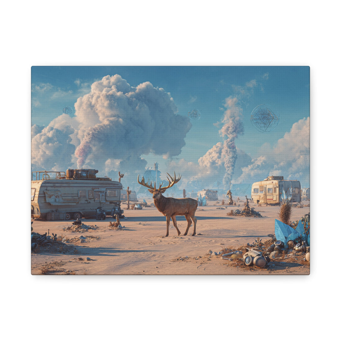 Tableau Cerf & Cristaux