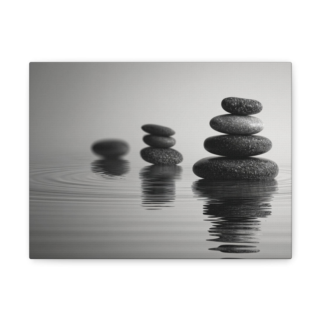 Tabeau Zen Pierres dans l'eau