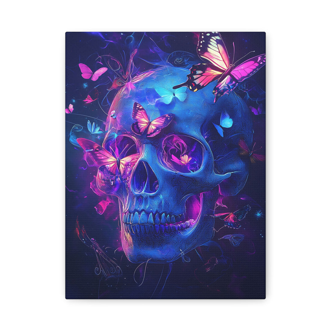 Tableau Tête De Mort Papillon