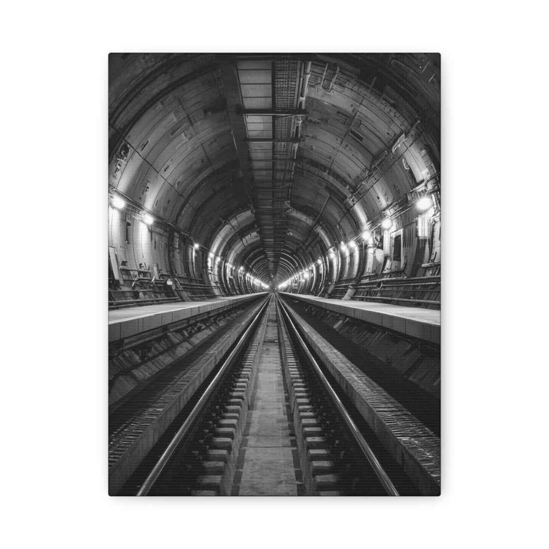 Tableau noir et blanc - Tunnel