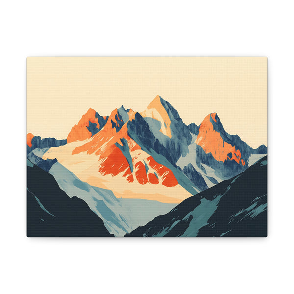 Tableau Montagne Vintage