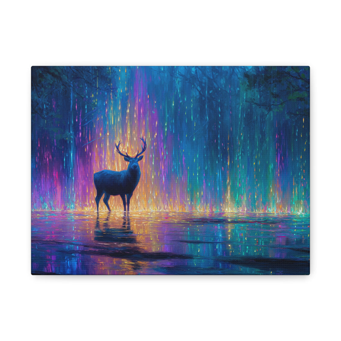 Tableau Cerf & Pluie Lumière
