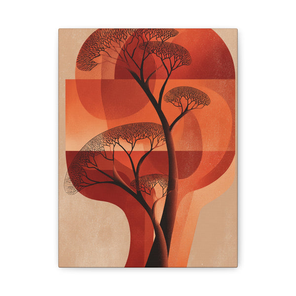 Tableau Terracotta - Arbre solitaire
