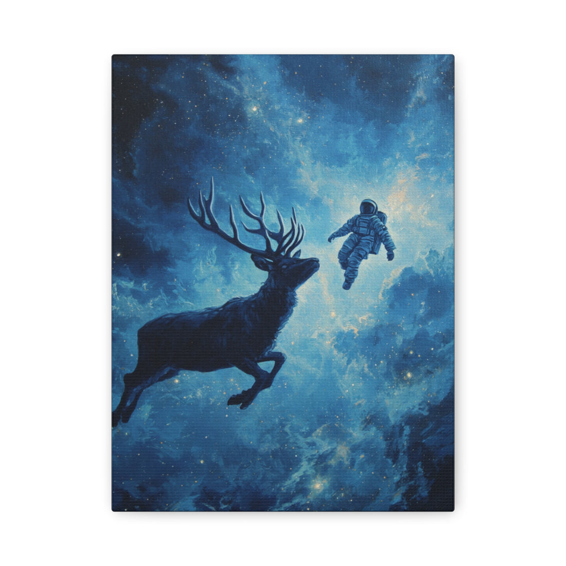 Tableau Cerf & Astronaute Espace