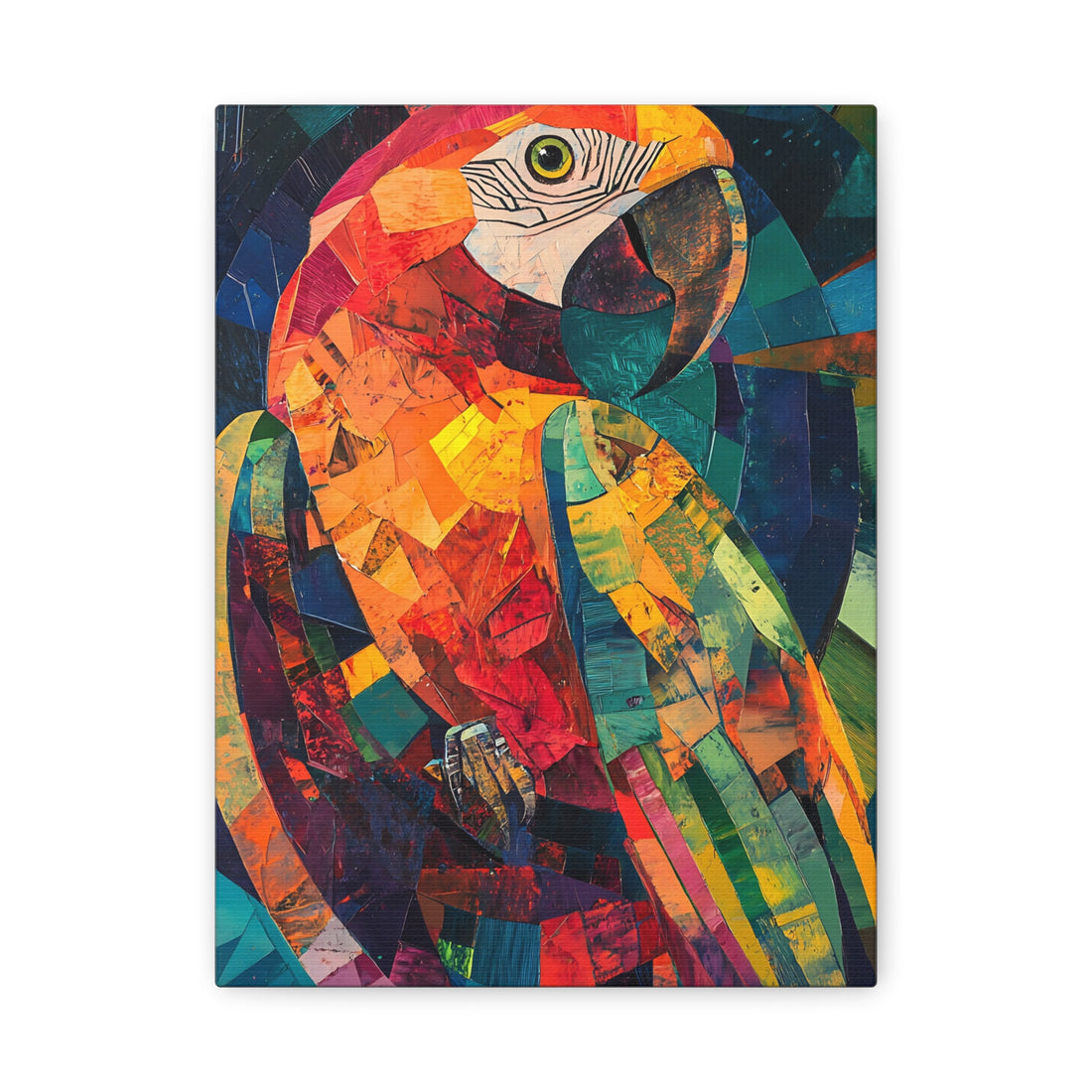 Tableau Abstrait Perroquet