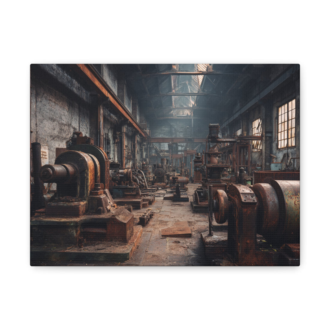 Tableau Industriel Métal & Rouille