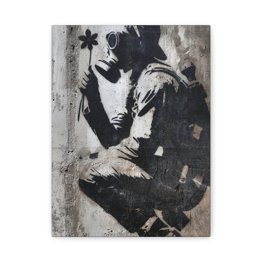 Tableau Noir & Blanc - Banksy Tribute