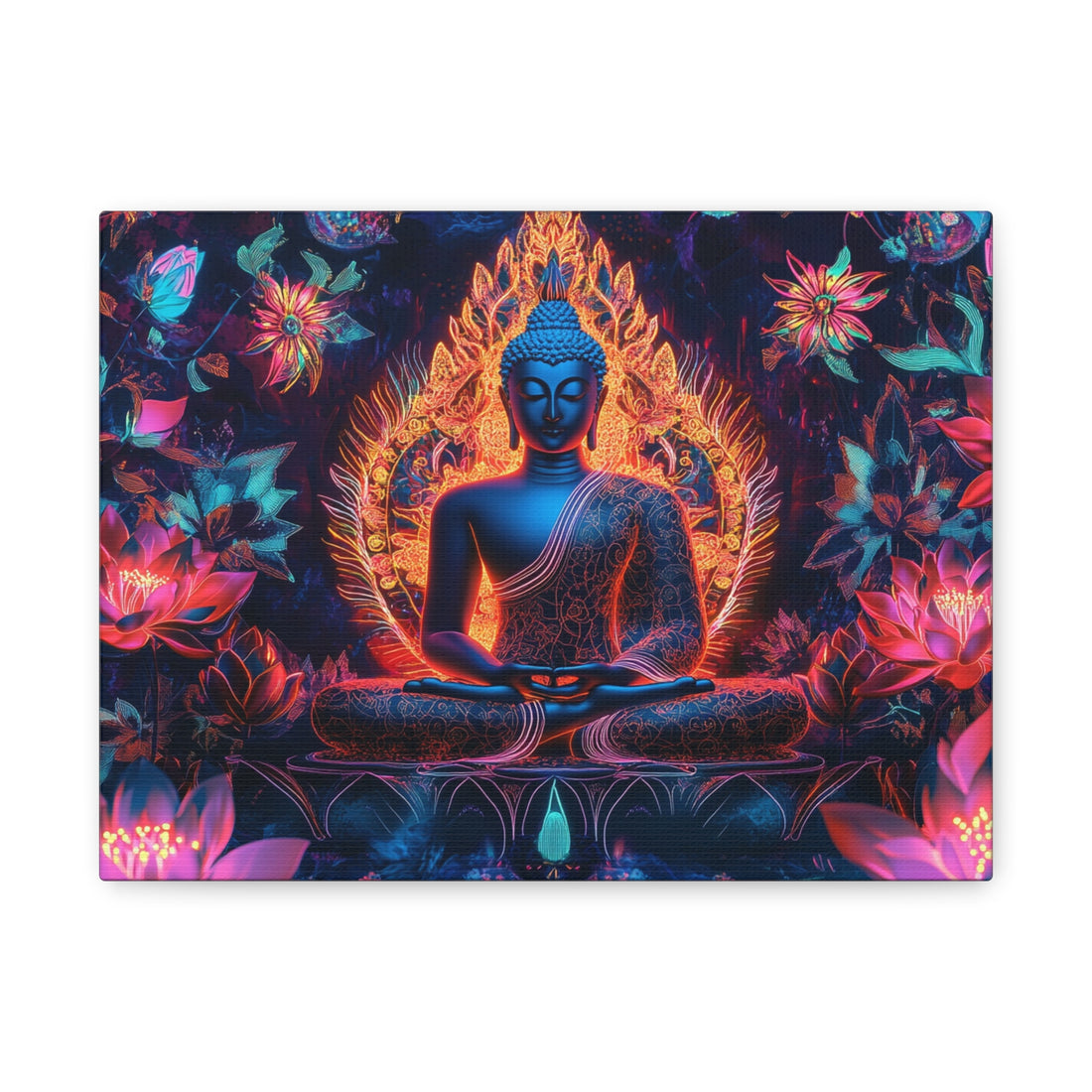 Tableau Fluorescent Bouddha
