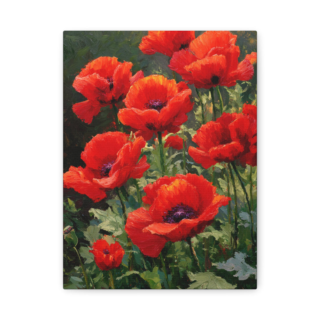 Tableau Peint Coquelicot