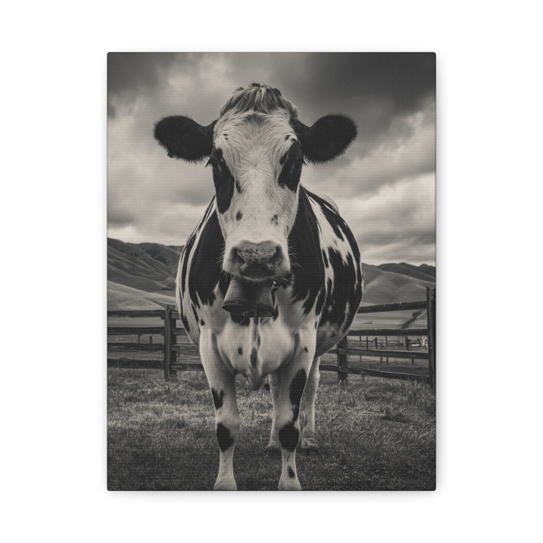 Tableau Vache Noir & Blanc