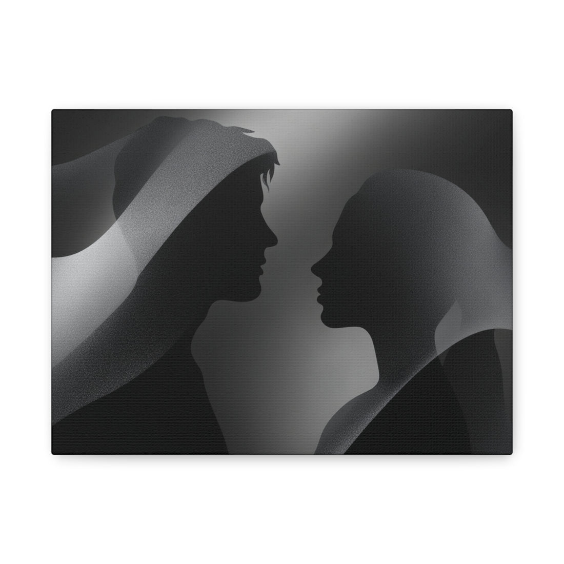 Tableau Noir & Blanc Regards Croisés