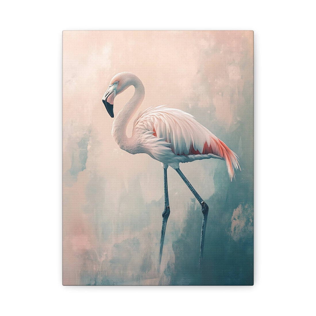 Tableau Peinture Flamant Rose