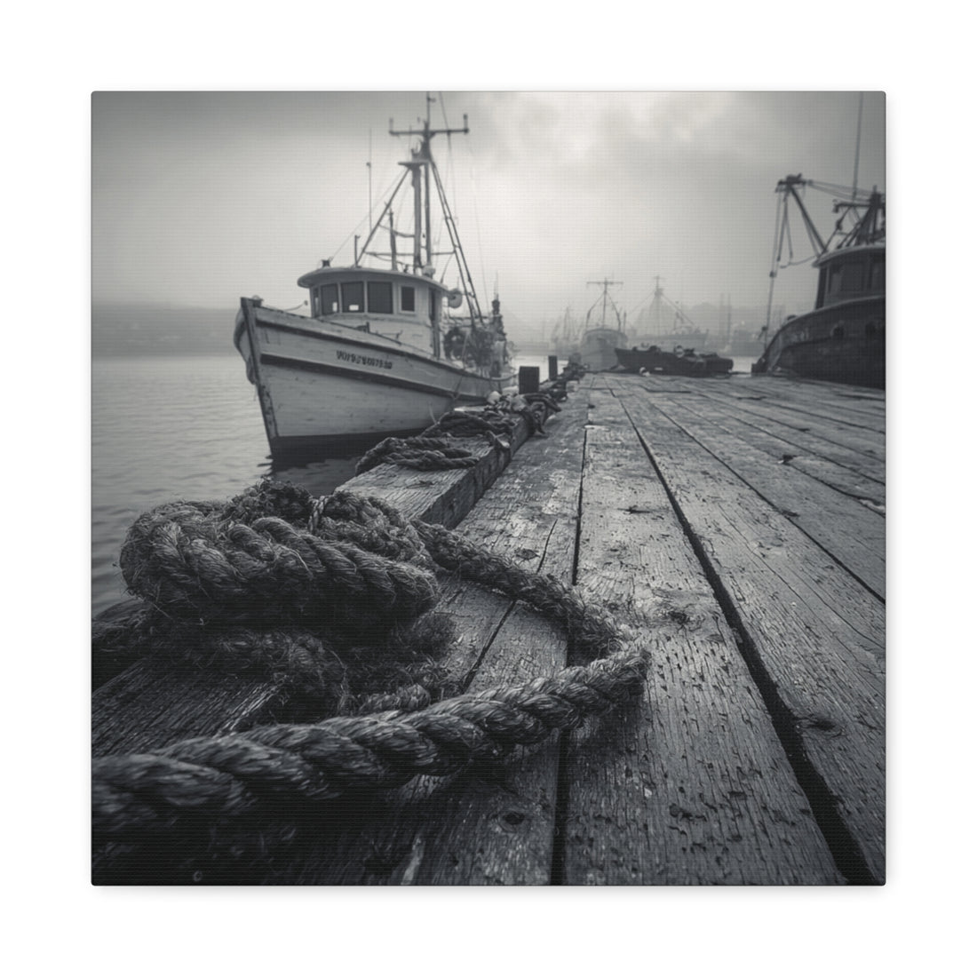 Tableau Noir & Blanc - Accostage
