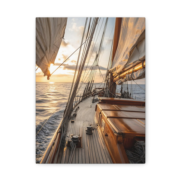 Tableau Bateau & Coucher De Soleil