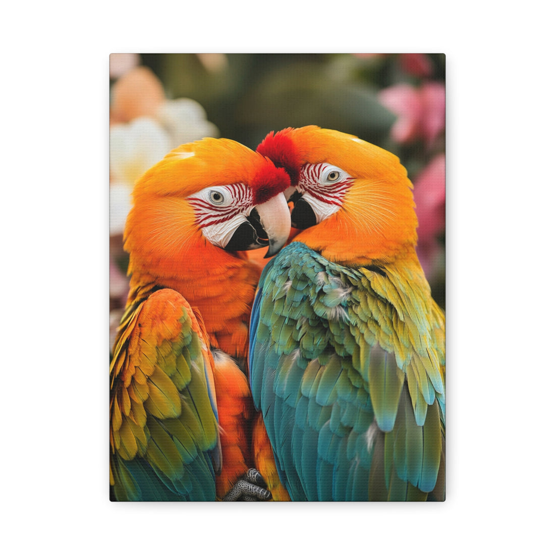 Tableau De Perroquet Amoureux