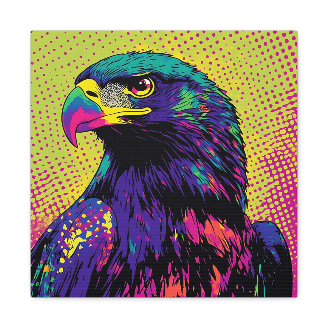 Tableau Animal Pop Art Aigle