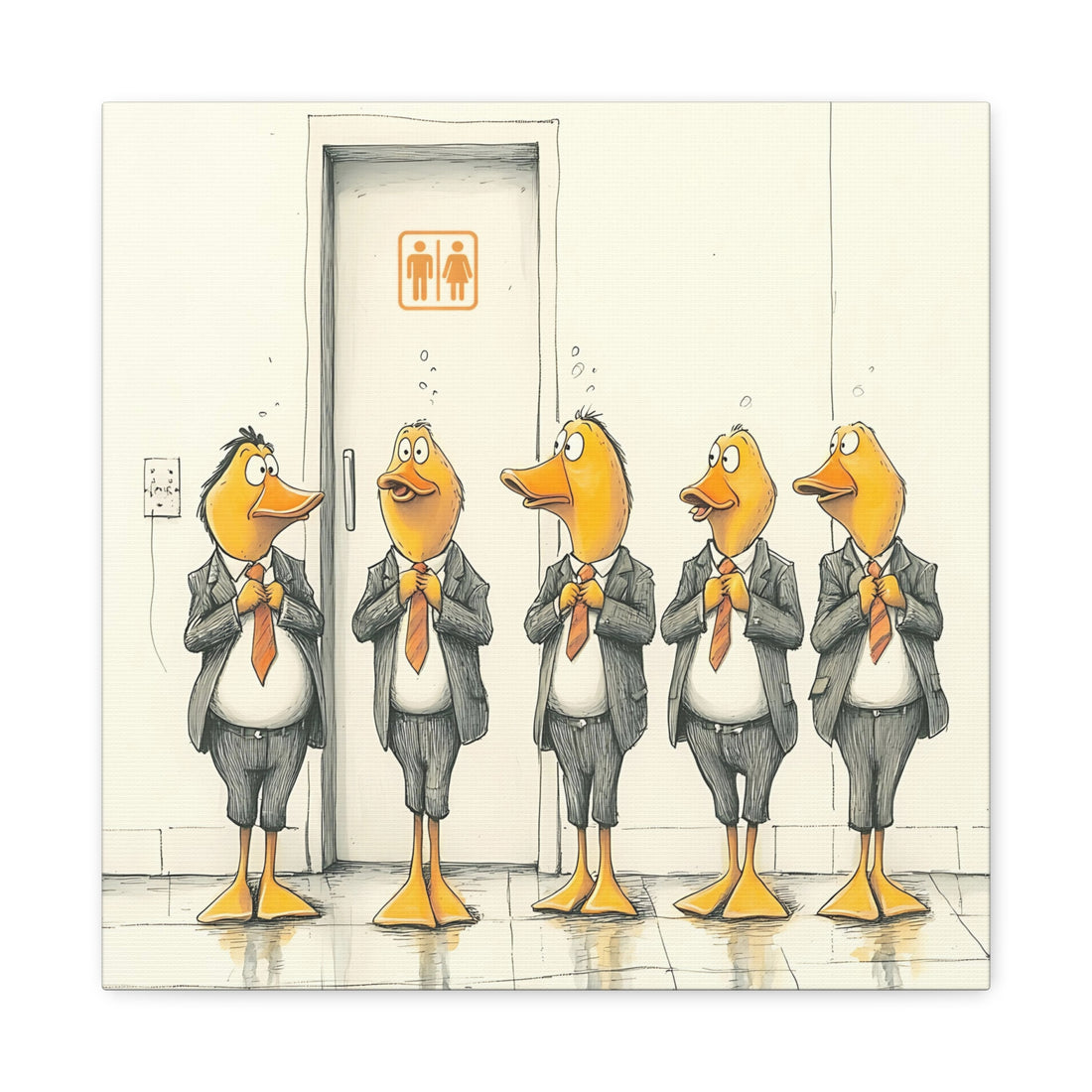 Tableau Comique Toilette