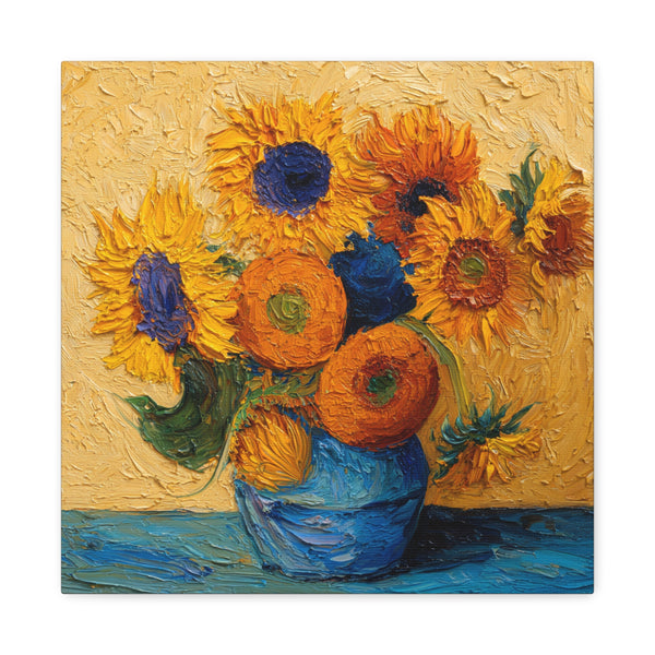 Tableau Peinture Huile Les Tournesols