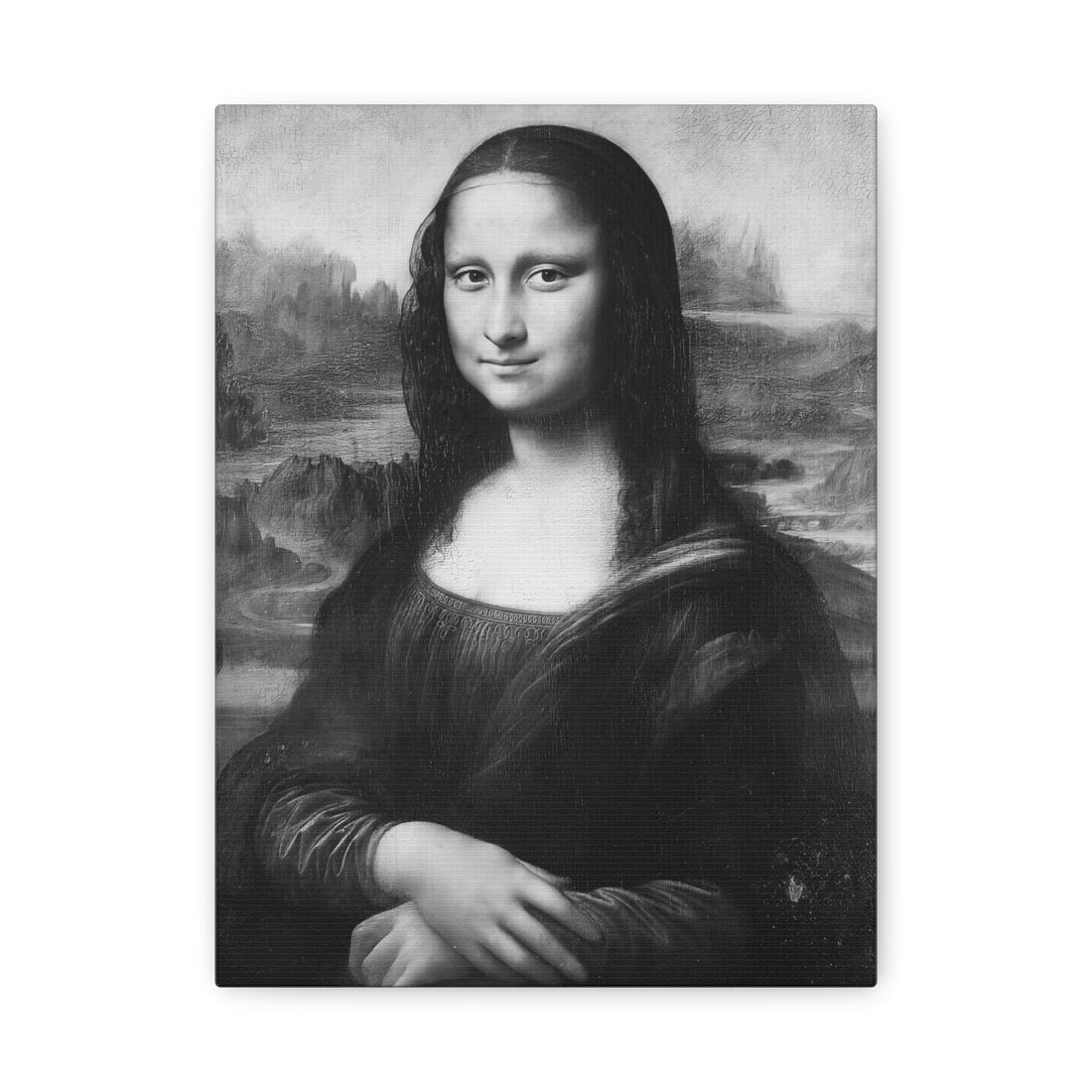Tableau Mona Lisa Noir & Blanc