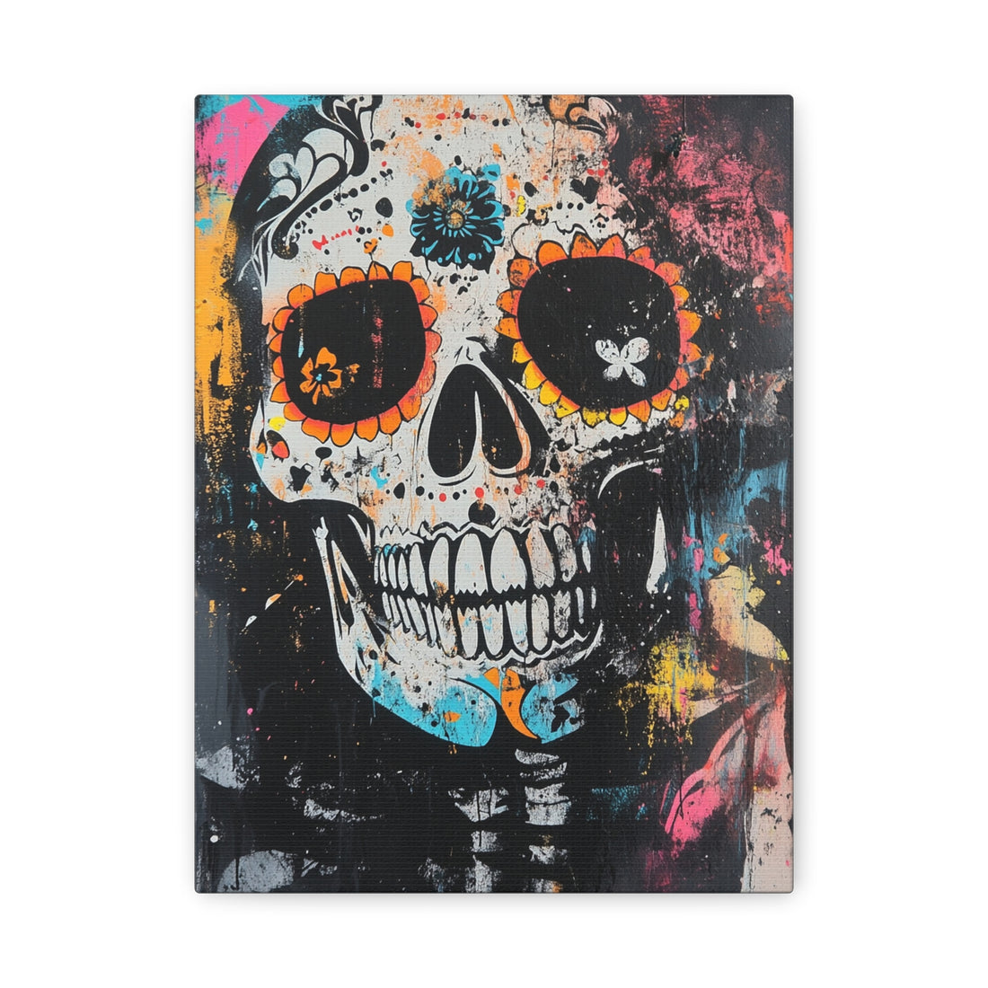 Tableau Street Art TêTe De Mort