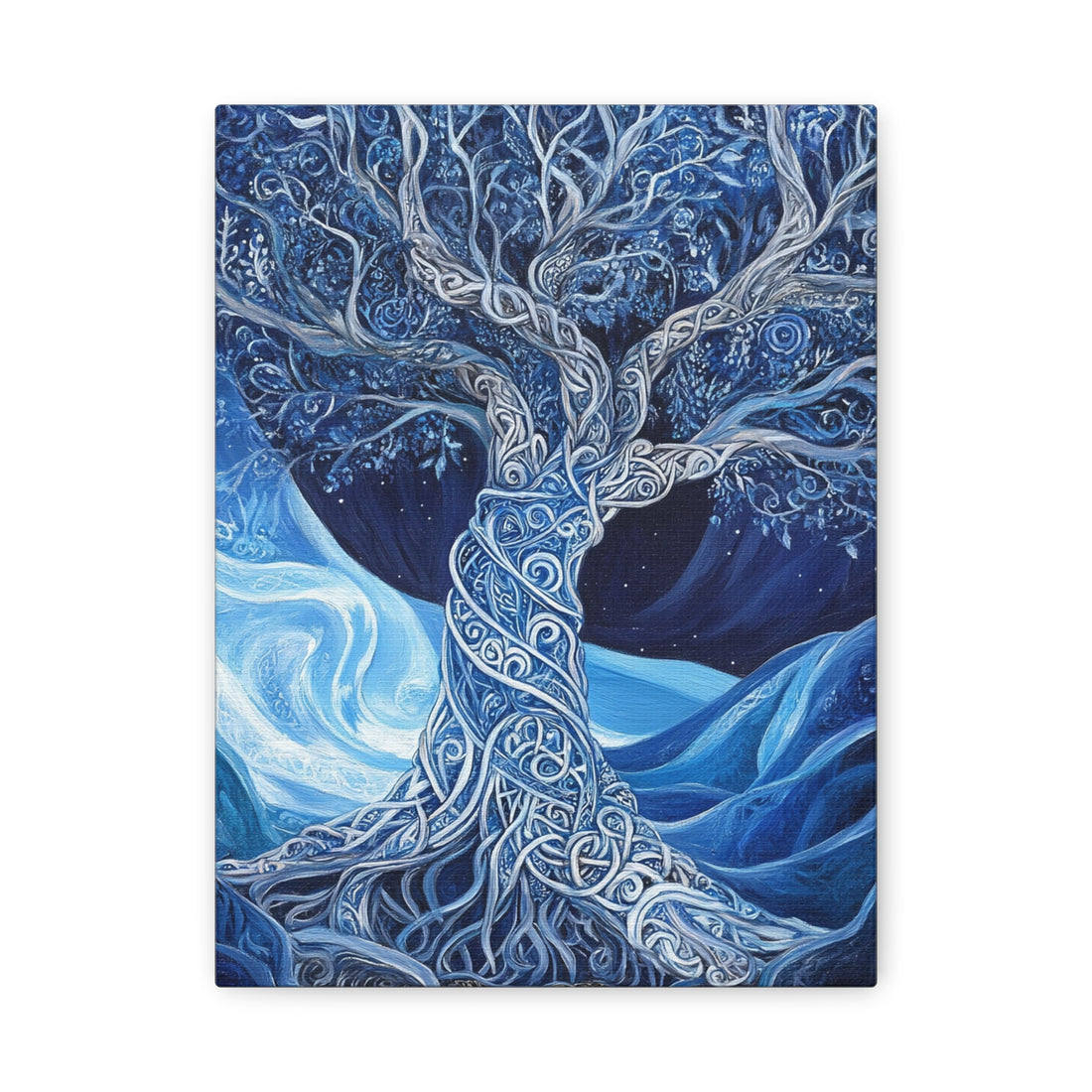 Tableau Arbre De Vie Bleu