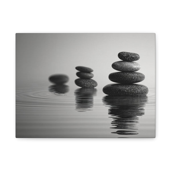 Tabeau Zen Pierres dans l'eau