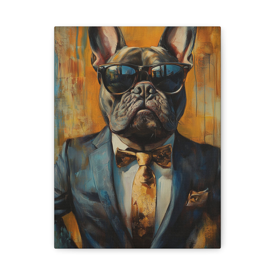 Tableau Portrait Chien HabilléS
