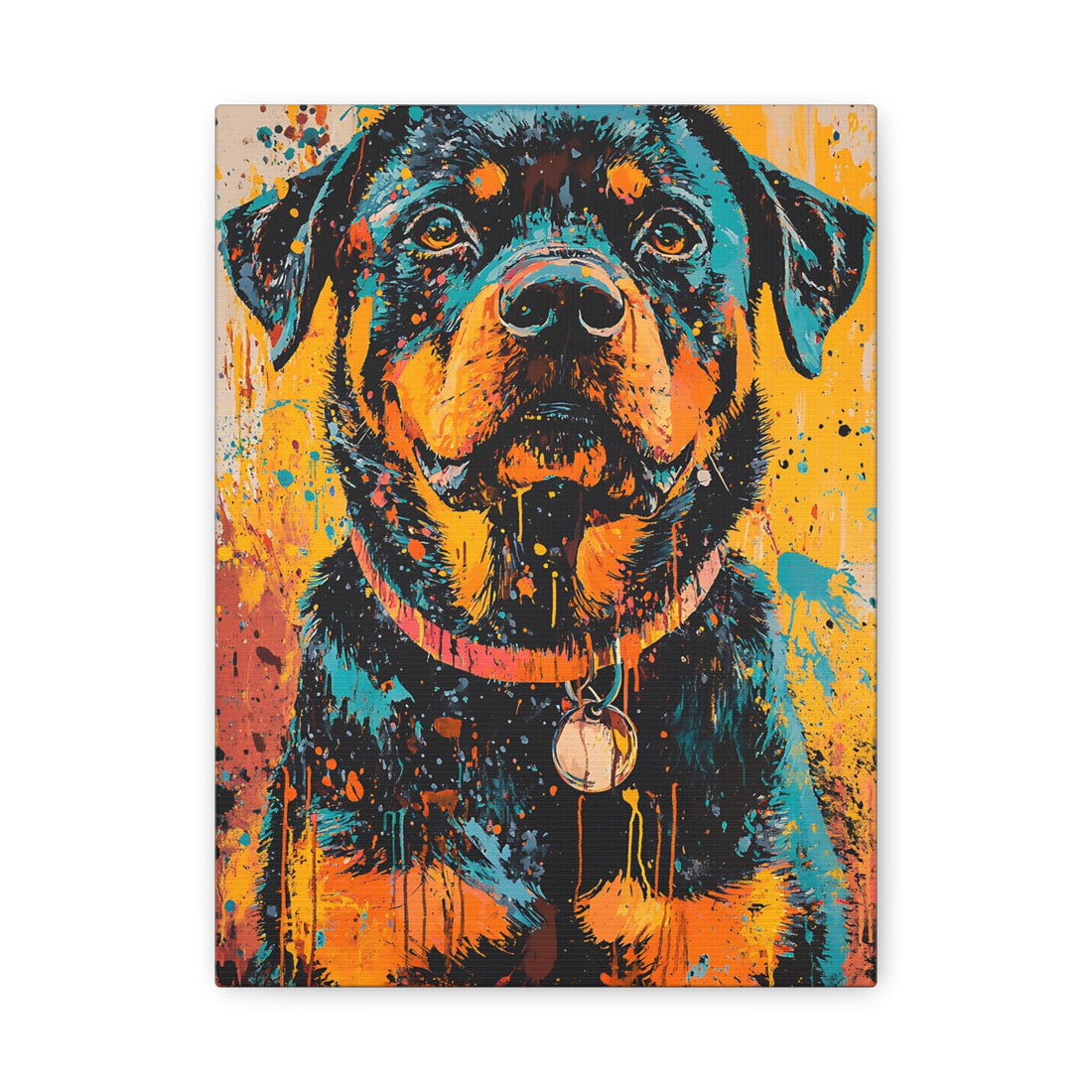 Tableaux Rottweiler Coloré