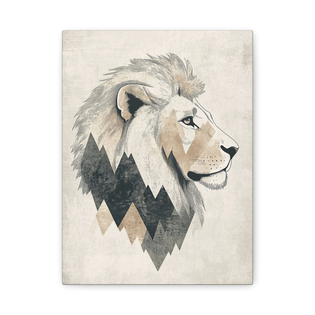 Tableau Scandinave Animaux Lion