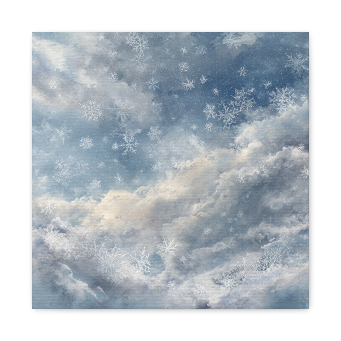 Tableau Aquarelle de Neige Ciel