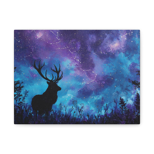 Tableau Cerf & Galaxie Étoilée