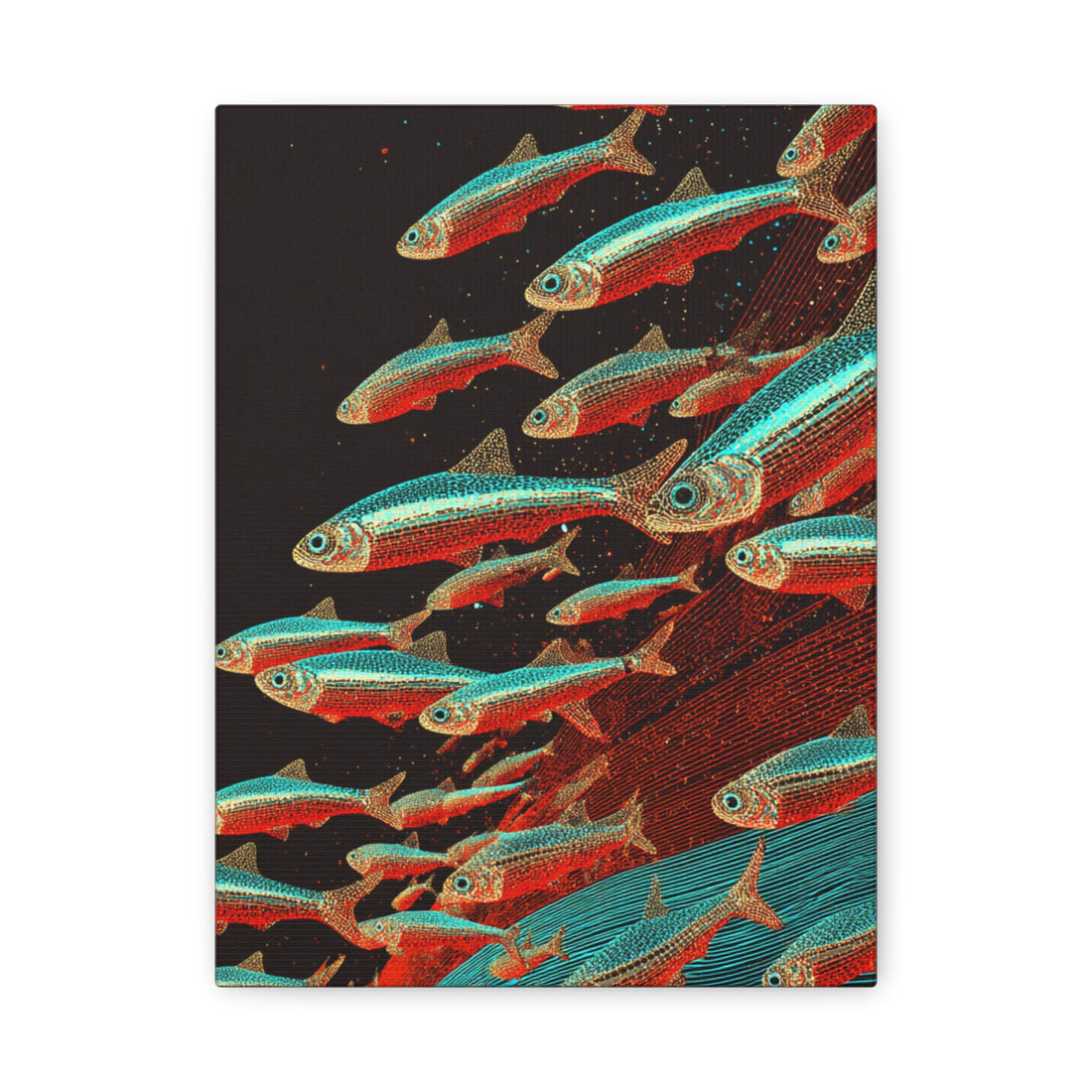Tableau néon tétra & graphique