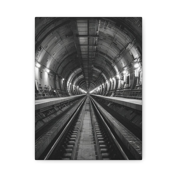 Tableau noir et blanc - Tunnel