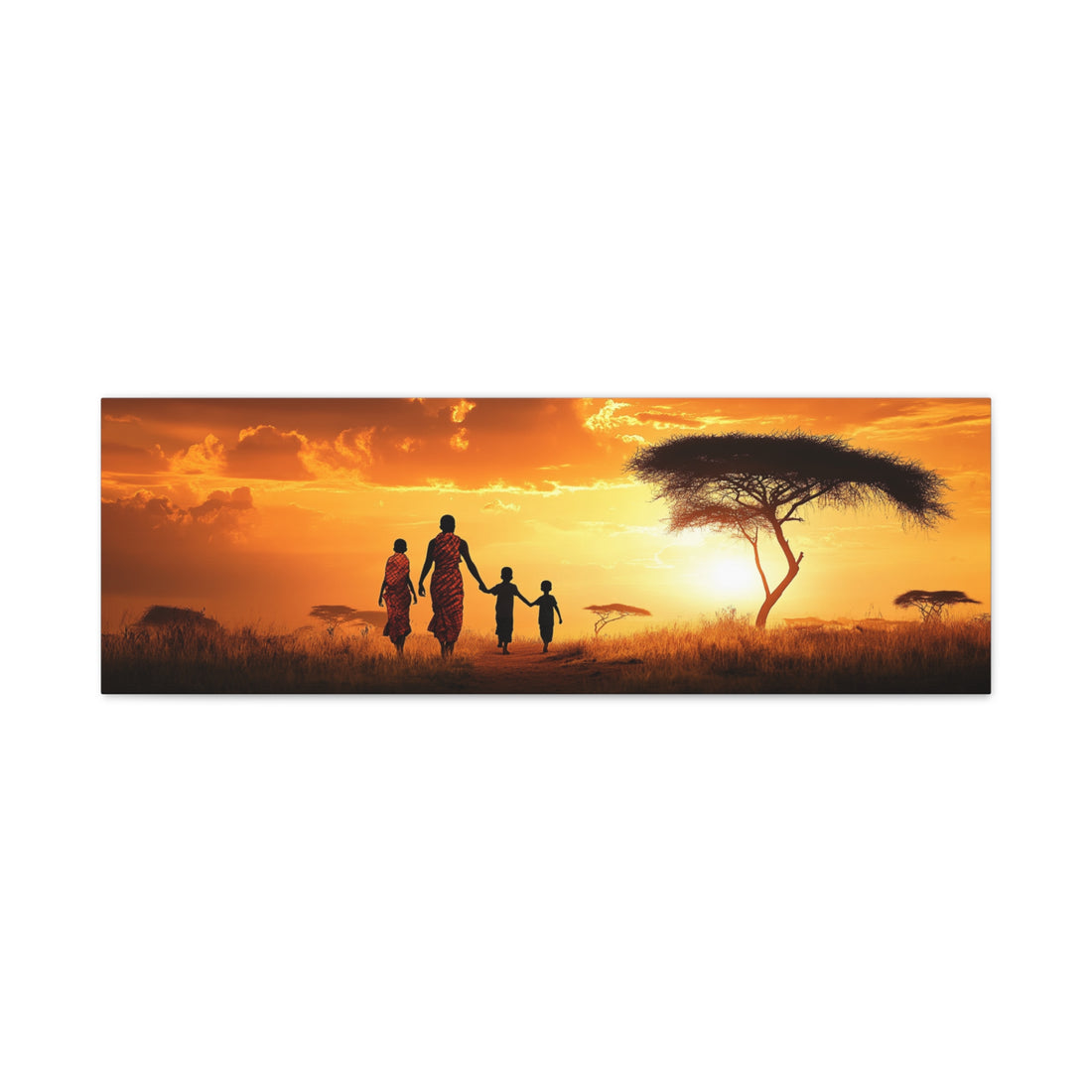 Tableau Famille Africaine Panoramique