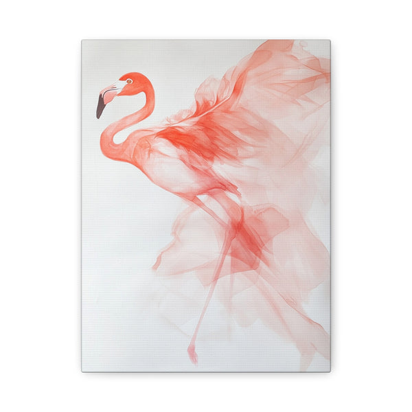 Tableau Aquarelle Flamant Rose