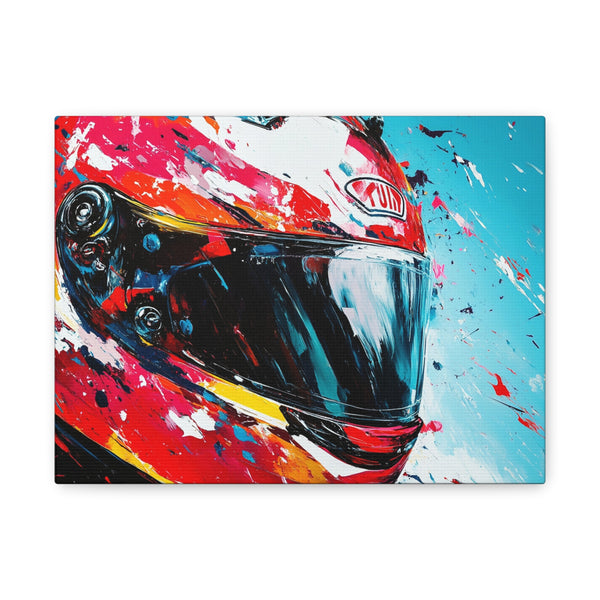 Tableau Peinture Casque Moto
