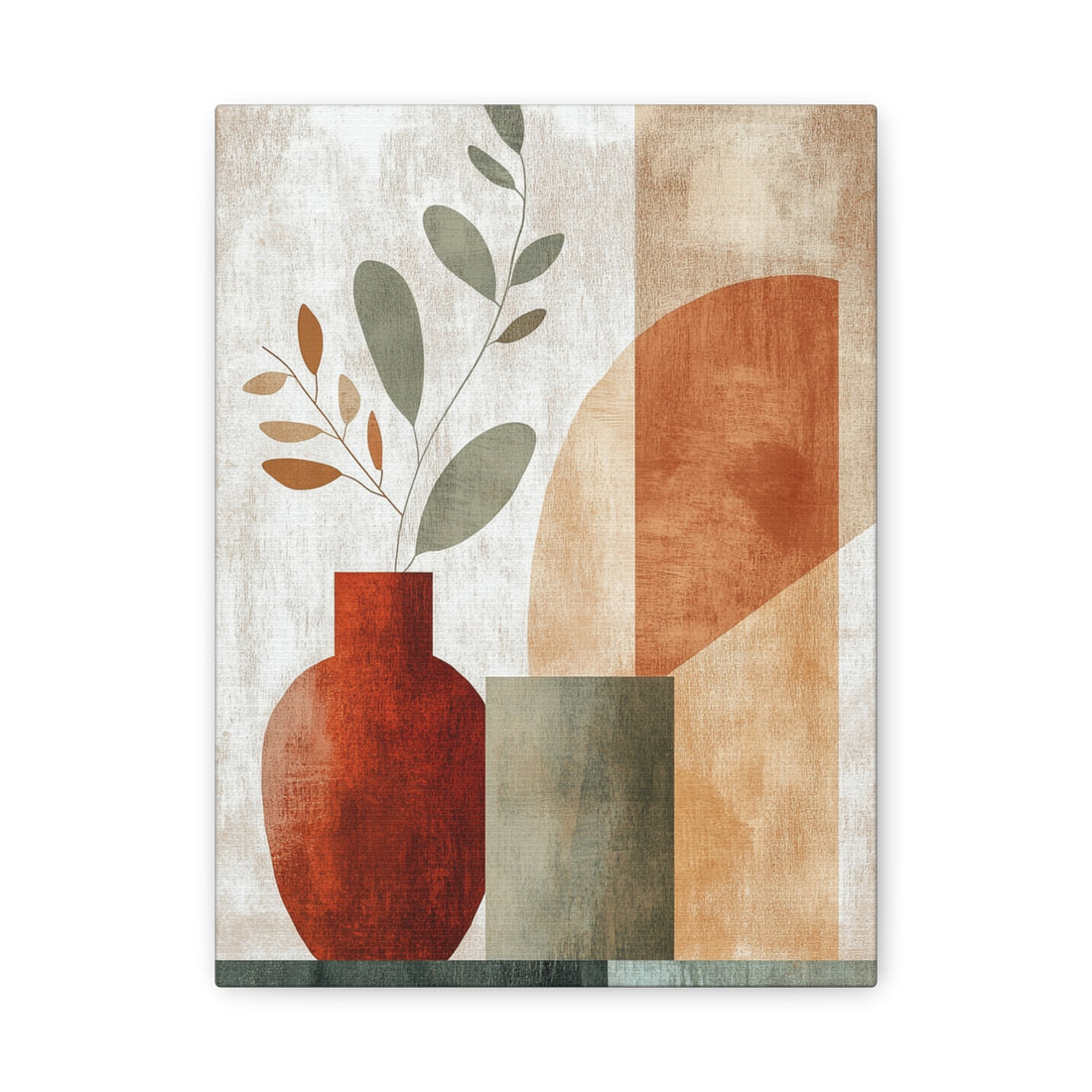 Tableau Terracotta Et Vert
