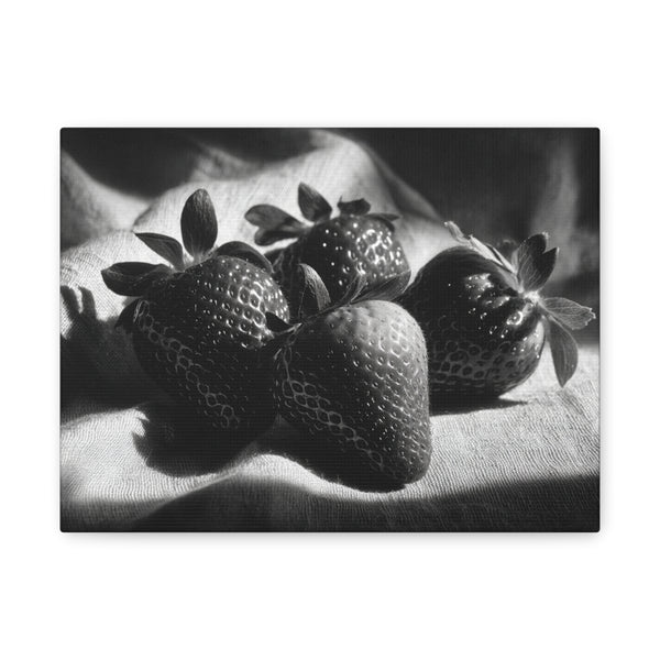 Tableau Noir & Blanc Fraise