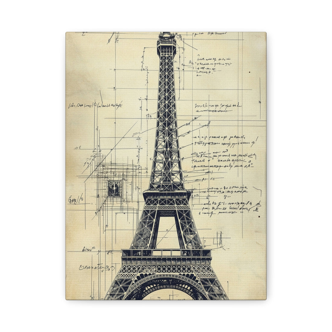 Tableau Minimaliste Tour Eiffel
