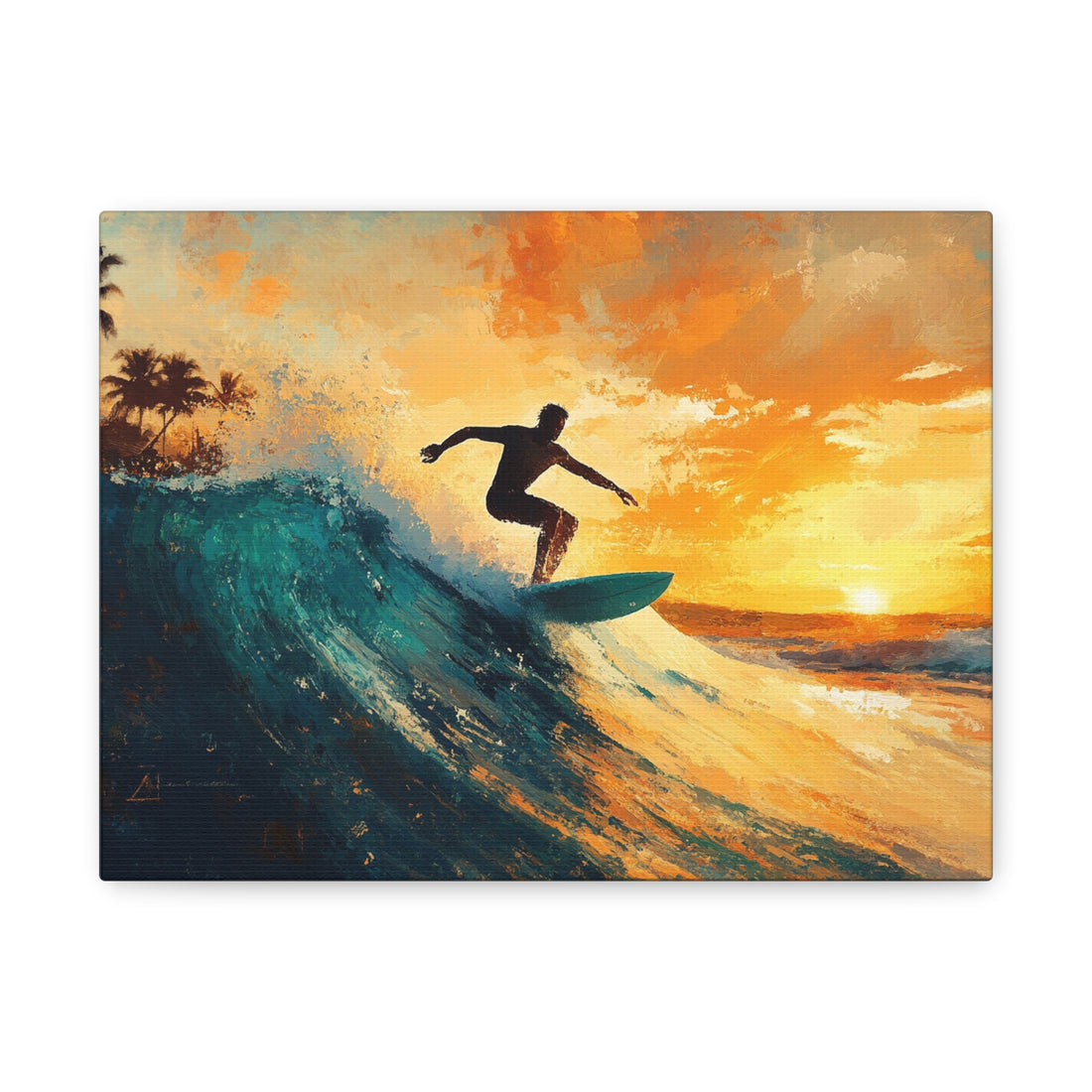 Tableau Plage Avec Surf