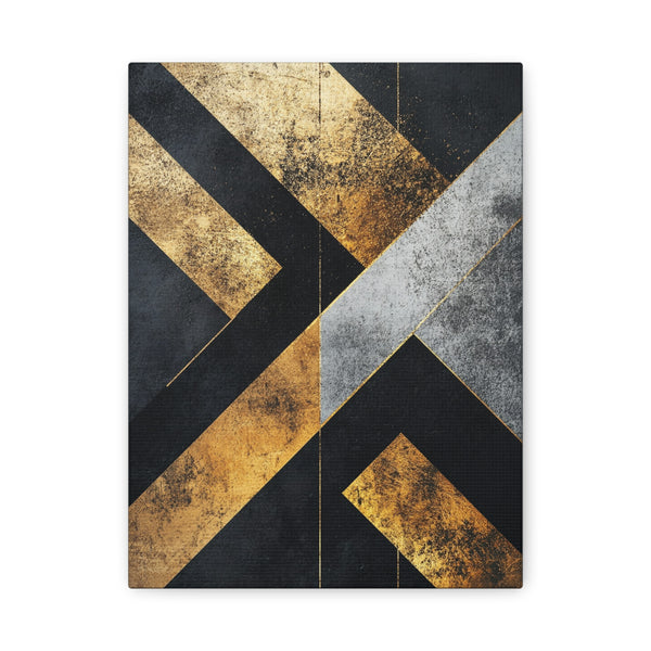 Tableau Scandinave Or Et Noir
