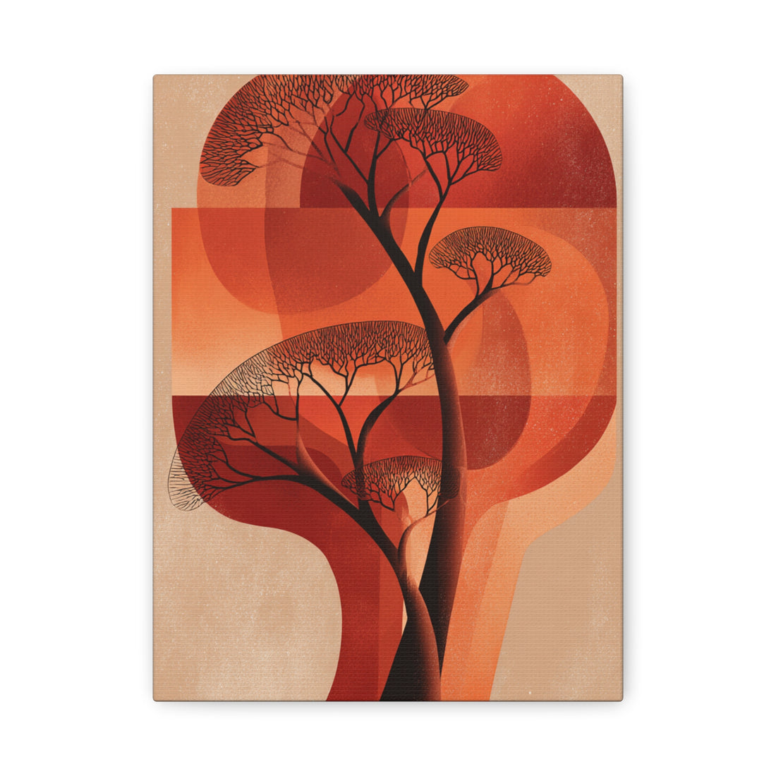 Tableau Terracotta - Arbre solitaire