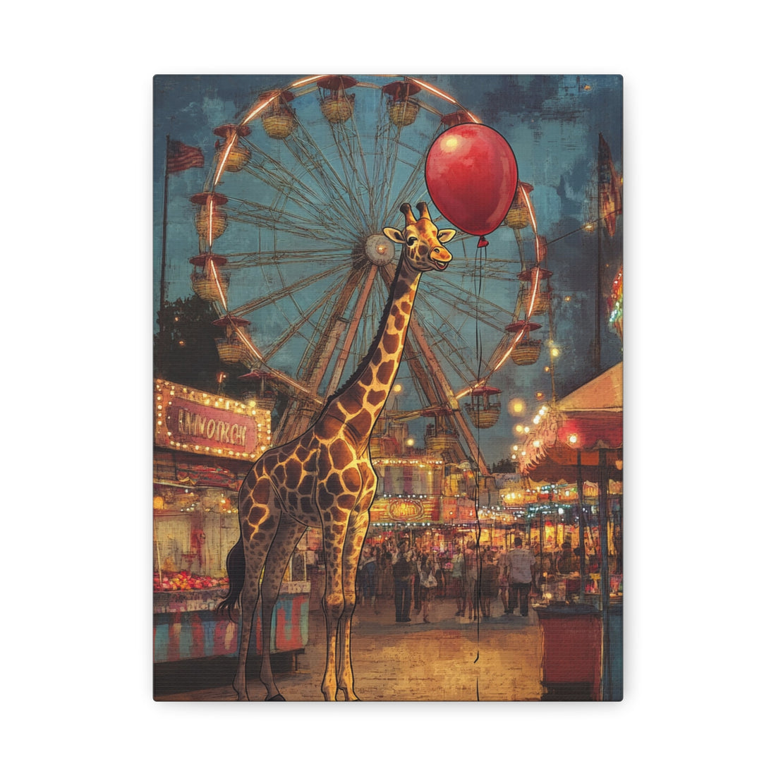 Tableau.Girafe Ballon