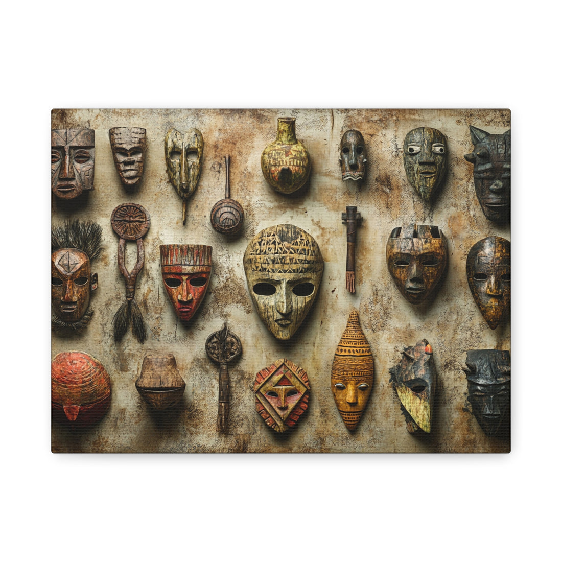 Tableau Masque Africain