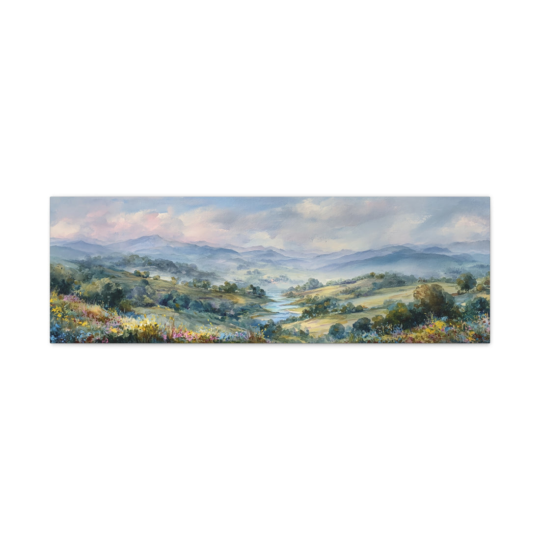 Tableau Panoramique Aquarelle