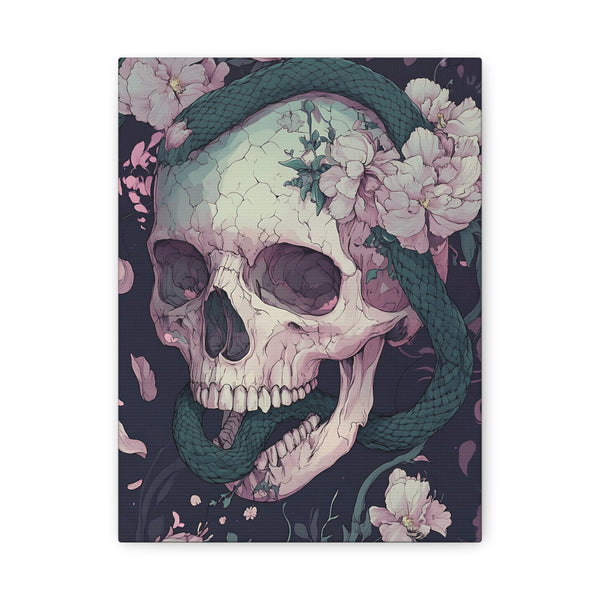 Tableau Tête De Mort Serpent